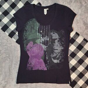 L | Garcia | Graphic Sequin Pop Short Sleeved T-Shirt